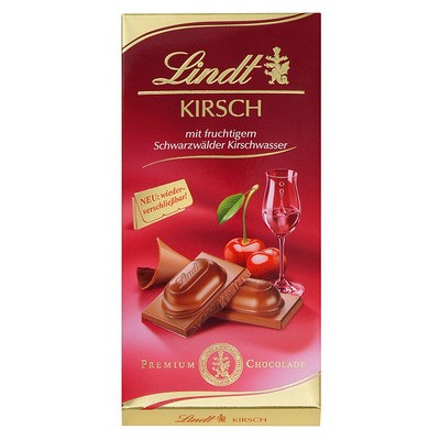 Lindt Schokolade Kirsch, 100g
