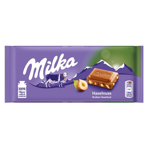 Milka Haselnuss Schokolade, 100g