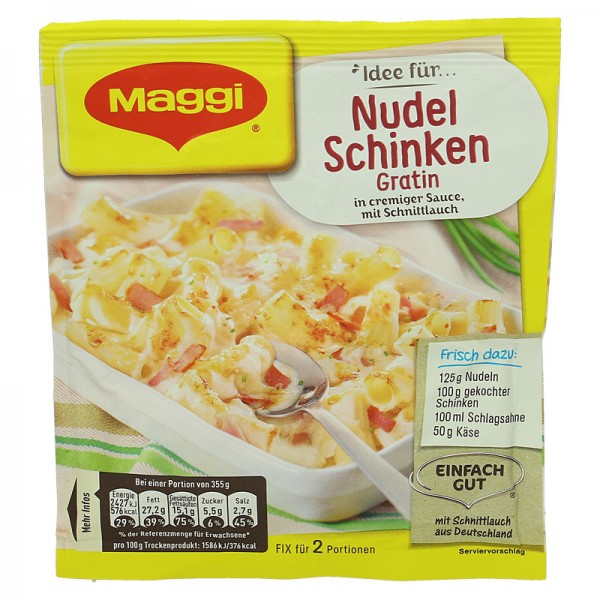 Maggi Gewürz für Nudel Schinken Gratin 28g