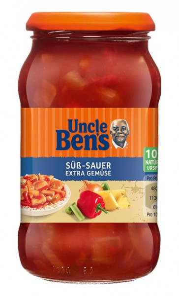 Uncle Ben's Reis Sauce Süß-Sauer Extra Gemüse 400g