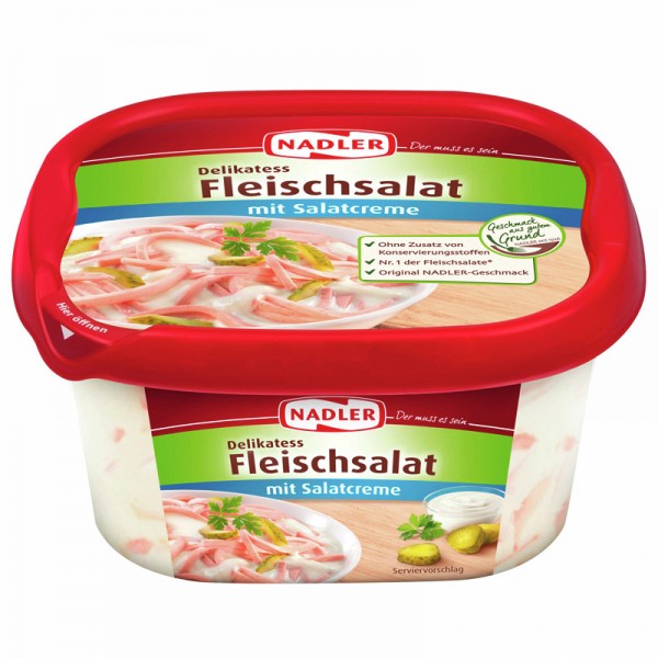 Nadler Fleischsalat mit Salatcreme 400g