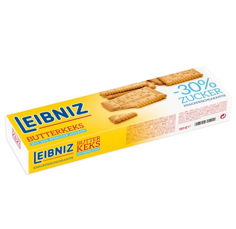 Leibniz Butterkeks minus 30 Prozent Zucker