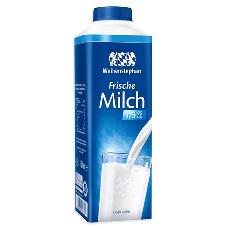 Weihenstephan Frische fettarme Milch 1,5% 1L