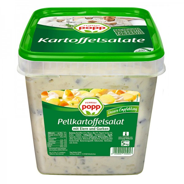 Popp Pellkartoffelsalat mit Eiern und Gurke XXL 5kg