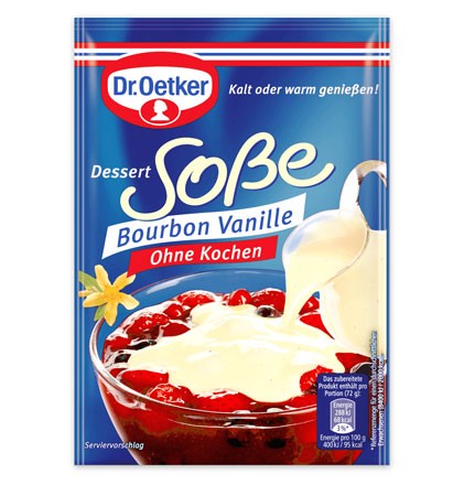 Dr. Oetker Dessert Soße Bourbon Vanille Ohne Kochen