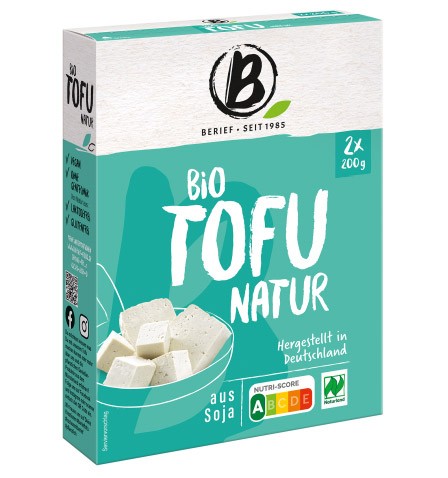 Berief BIO Tofu Natur, Naturland, 2 x 200g Gramm