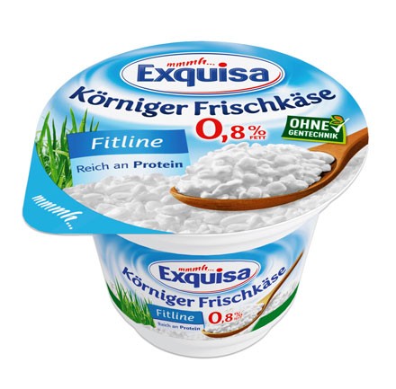 Exquisa Körniger Frischkäse, 0,8% Fett, 200g